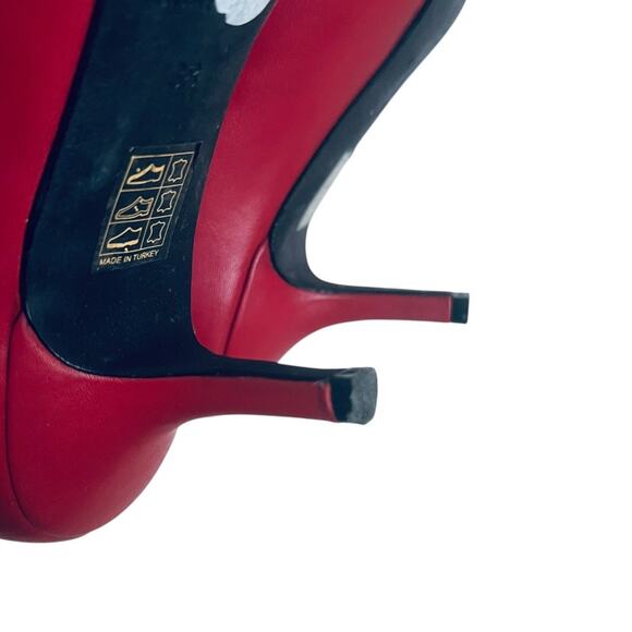 Anine Bing Red Ankle Boots - Picture 8 of 12